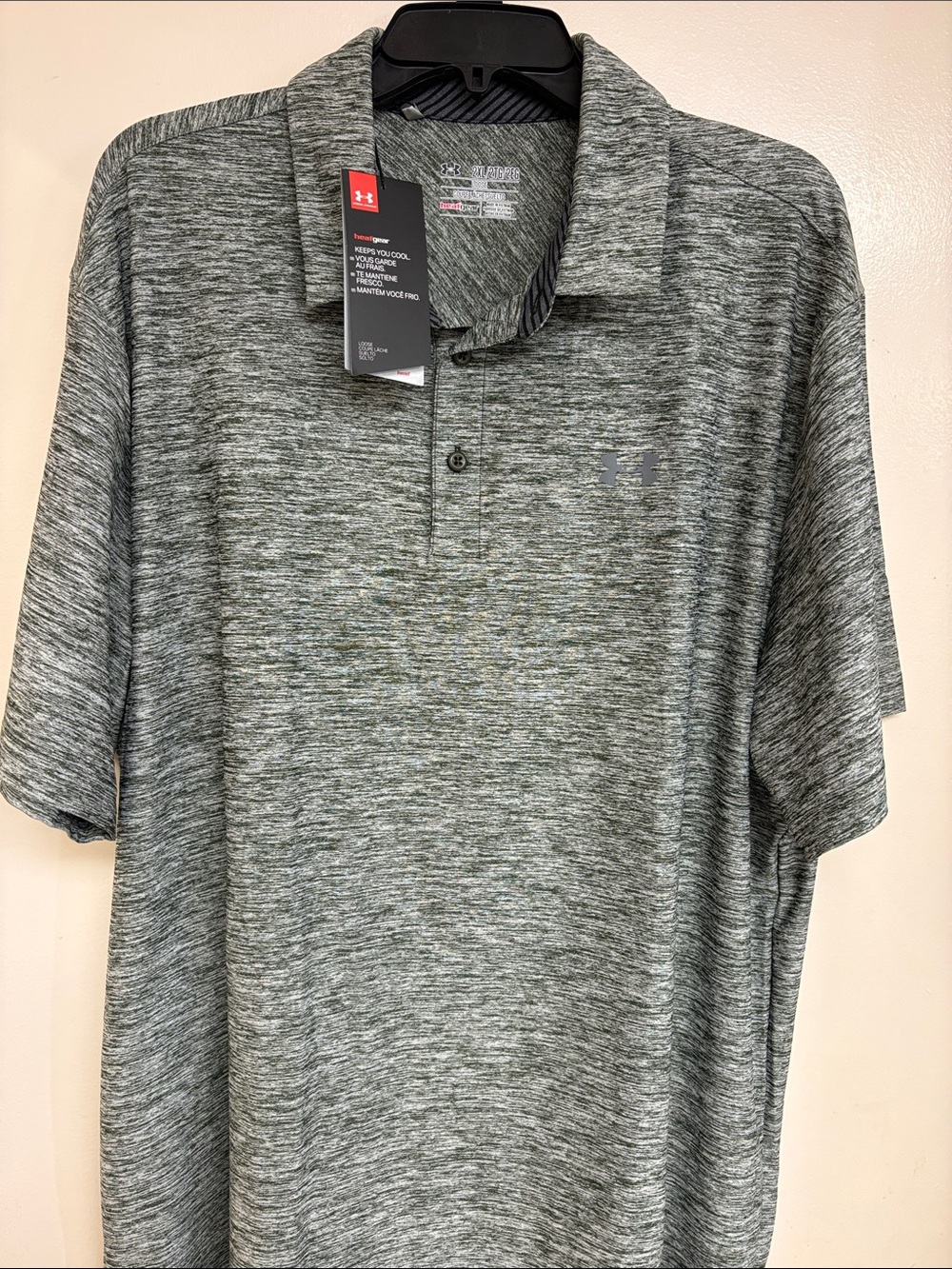Under Armour Men's Gray Heather Performance Polo